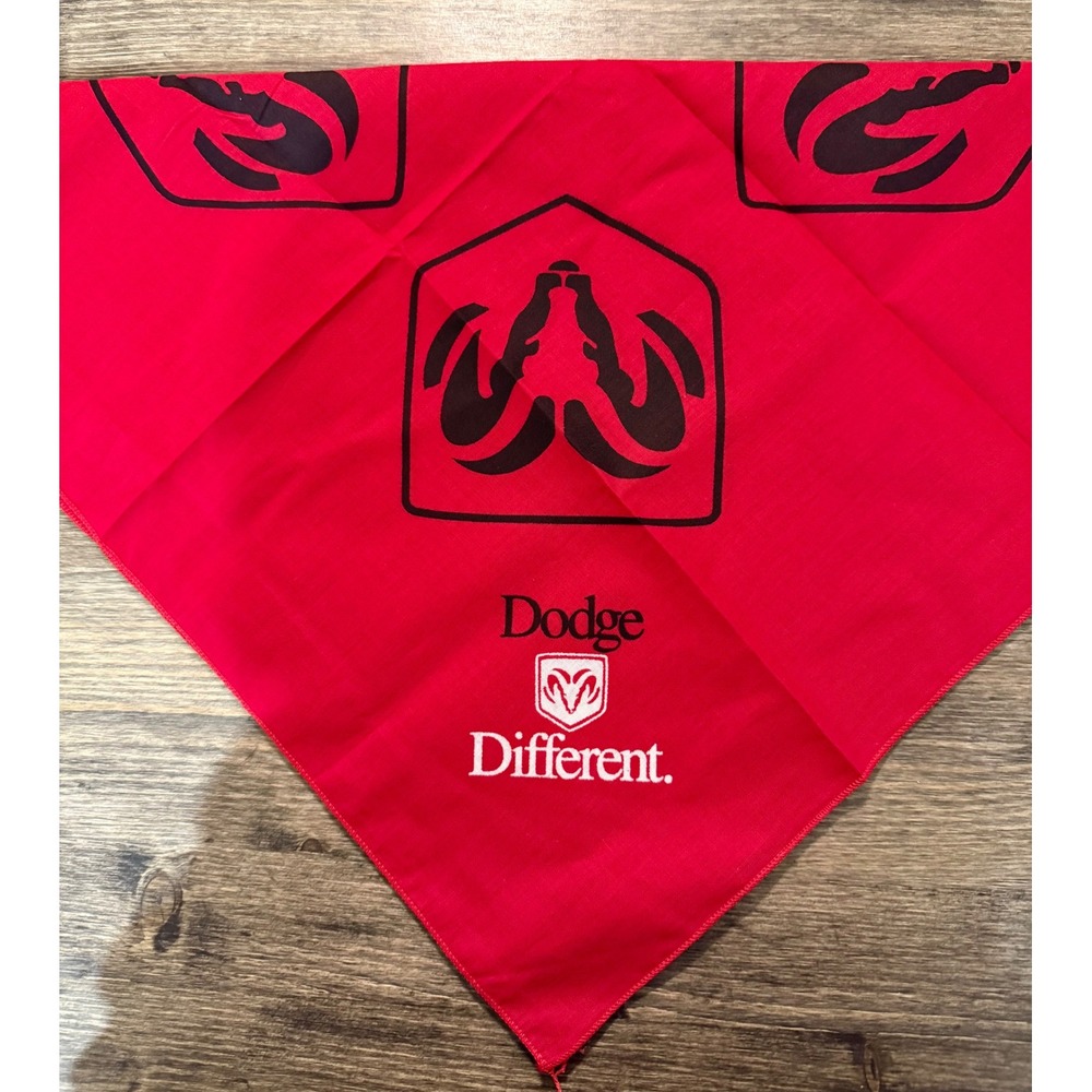 Dodge Bandana Red Excellent Different Ram Logo Mopar Automotive Accessory